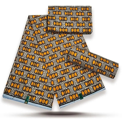 African Wax Fabric Lastest Prints Cotton Material High Quality Pagne Origin Real Ankara Gold Printed For Sewing Wedding Dress