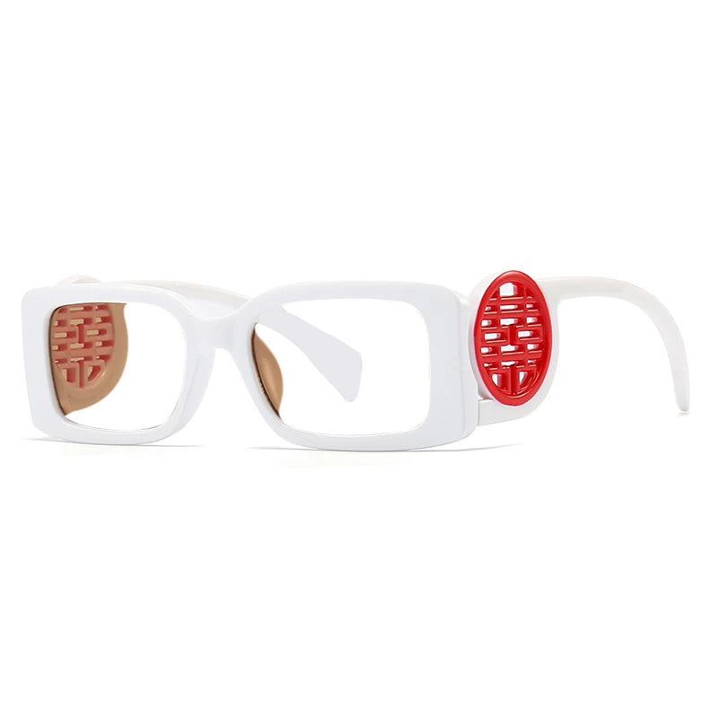 R56489 New Chinese Style Women's Reading Glasses+100+200+300 Personalized Leg Box Presbyopia Glasses Prescription Glasses