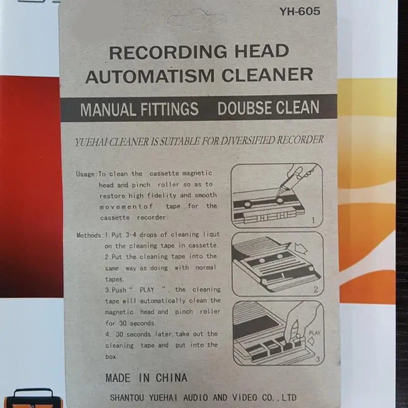 Cassette Tape Head Cleaner Demagnetizer Kits Audio Deck Huishoudelijke Tape Player Reinigingsproducten Recorder Reiniger Vloeist