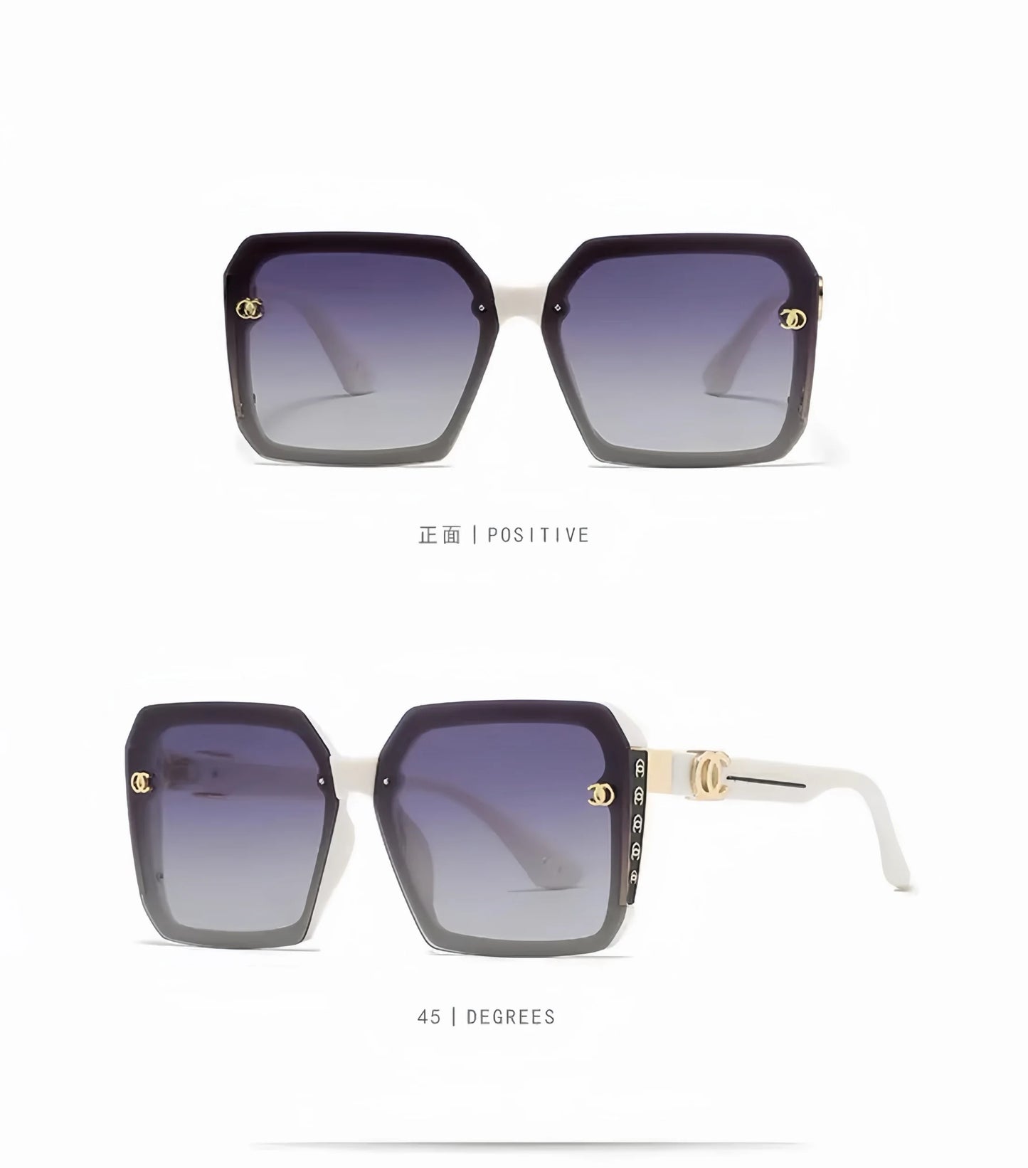 1 Pair of Classic and Fashionable Sunglasses, Personalized Uv Protection Sunglasses, Women's Polarized Sunglasses (with Leather Case), a Gift for Elders and Girlfriends
