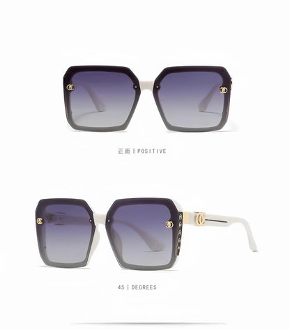1 Pair of Classic and Fashionable Sunglasses, Personalized Uv Protection Sunglasses, Women's Polarized Sunglasses (with Leather Case), a Gift for Elders and Girlfriends