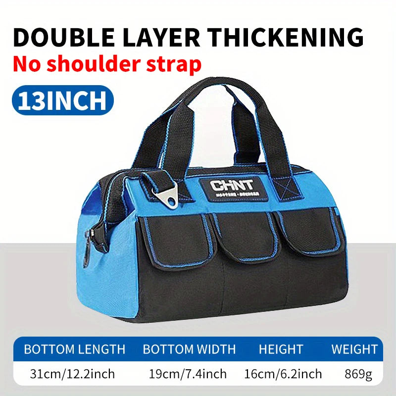 Multifunctional Tool Bag Thickened Large Capacity Waterproofed Wear-Resistant Toolkit MultiPocket Electrician Storage Bag