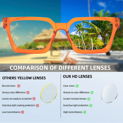 The small square frame reading glasses are classic, retro, simple and comfortable for daily wear. They are reading glasses