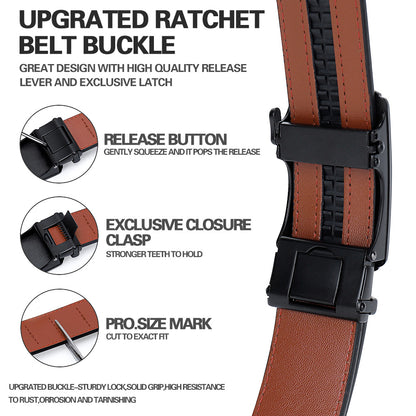 Men Leather Belt Automatic Buckle Belt Fashion Alloy Belts Genune Leather Luxury Belts for Men Business Luxury Designer Clothes