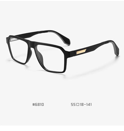 BLMUSA Retro Large Frame Ultralight TR Non-Slip Sports Myopia Glasses Anti Blue Light Prescription Reading Driving Sunglasses