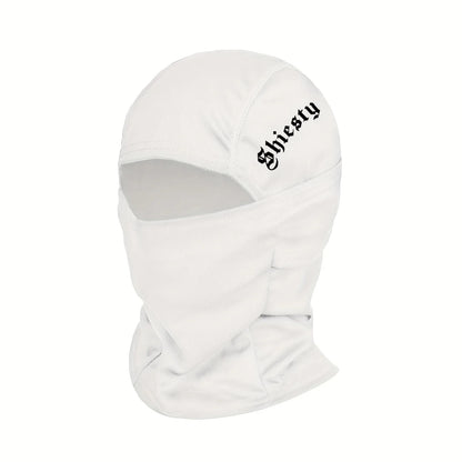 3pcs/2pcs/1pc English Letter Print Men's and Women's Balaclava Single Hole Full Face Neck Protection Mask Suitable for Outdoor