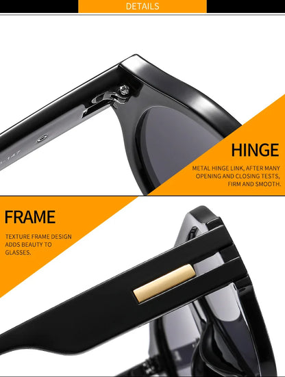 New Square Sunglasses Women Vintage Big Frame Shades Men Trending Design Luxury Sun Glasses UV400 Oversized Eyewear Gafas Oculos