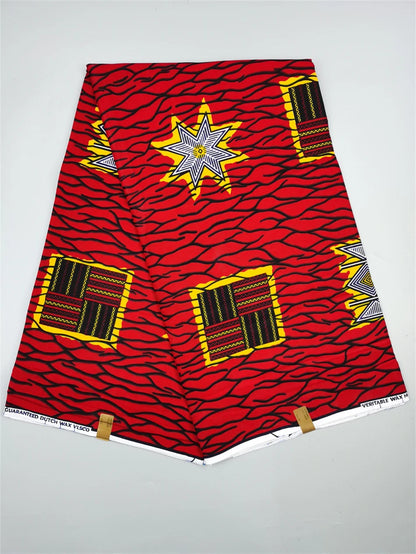 New 100% Cotton Original Real Wax Ankara Fabric 2021 African Print Fabric For Wedding Dress Tissue African Fabric Wax Fabric