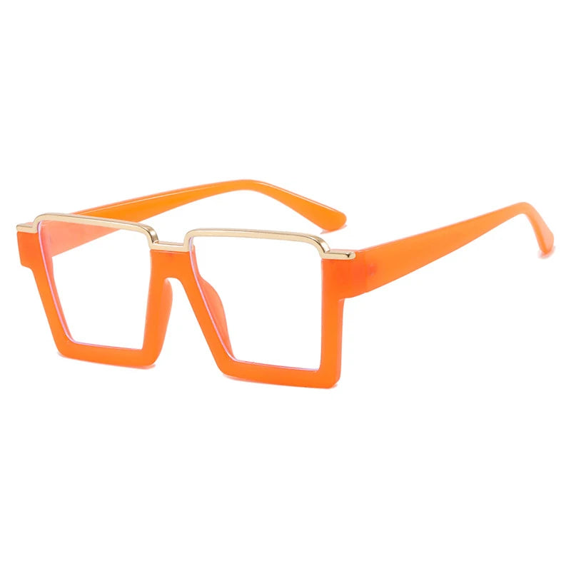 R57411 Brand Designer Half Frame Reading Glasses Lady Luxury Clear Eyewear Men Square Presbyopic Eyeglass Dioptric +50~+350