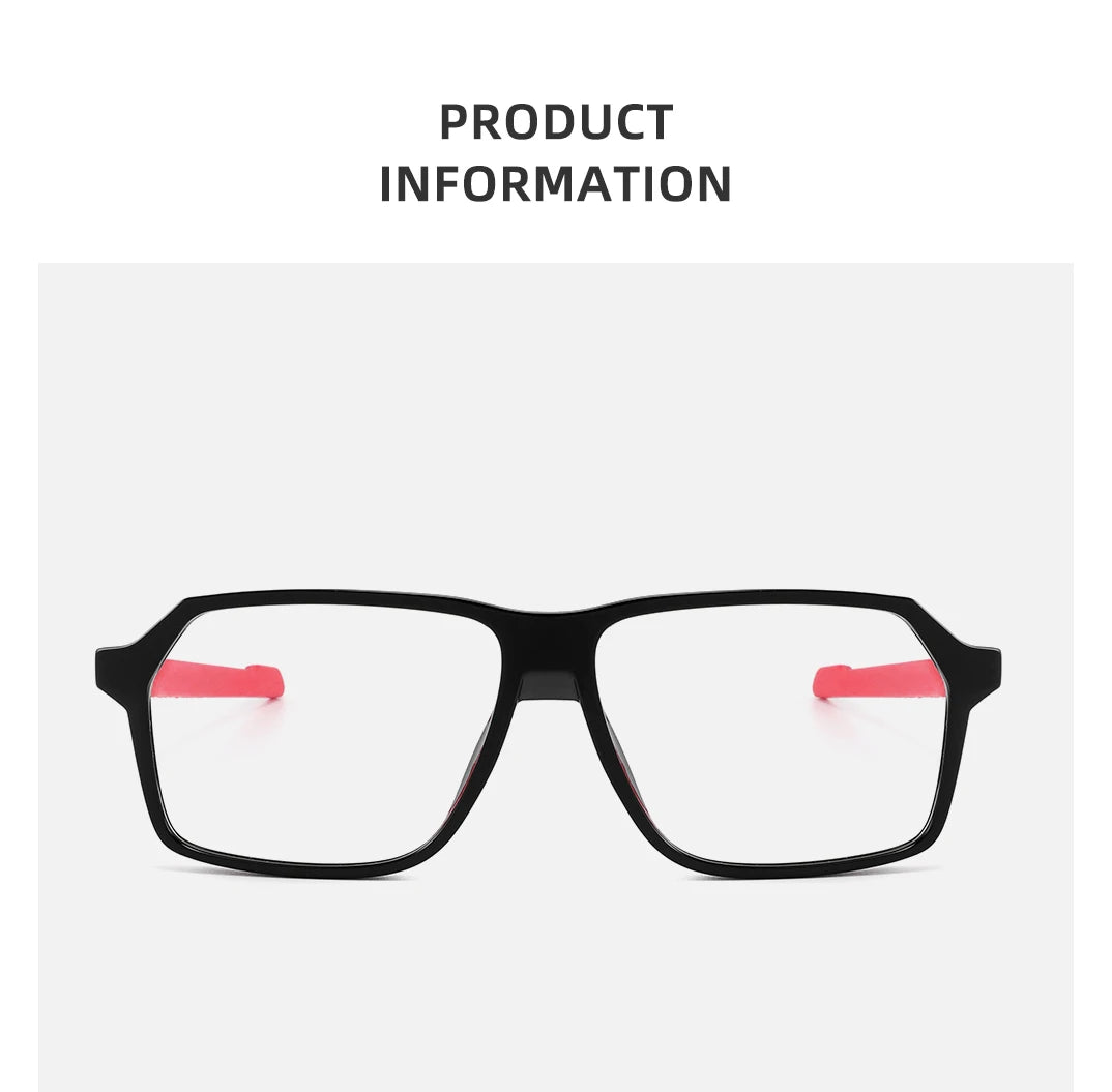 Men Sports Glasses Square Blue Light Myopia Prescription Eyeglasses Reading TR90 Trendy Photochromic Lens Mtb Bicycle Eyewear +1