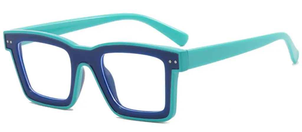 Retro Square Anti Blue Light Optical Glasses Frames Men Fashion Computer Prescription Eyeglasses Women TR90 Reading Glasses +2.5