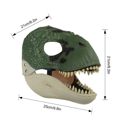 Halloween Dinosaur Mask Horror Dinosaur Headgear Raptor Scary Party Props Halloween Decoration Best Gifts for Kid Children