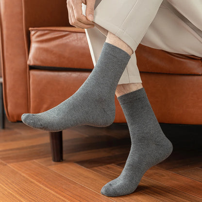10 Pairs New Men's Cotton Socks New styles Black Business Men Socks Soft Breathable Autumn Spring for Male White