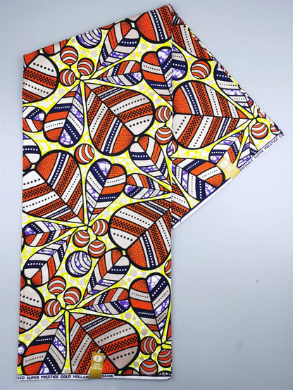 Newest Grand African Wax Glitter Glam Fabric 100% Cotton Ankara Batik Material Pagne Wax Gold Print Sewing Party Dress