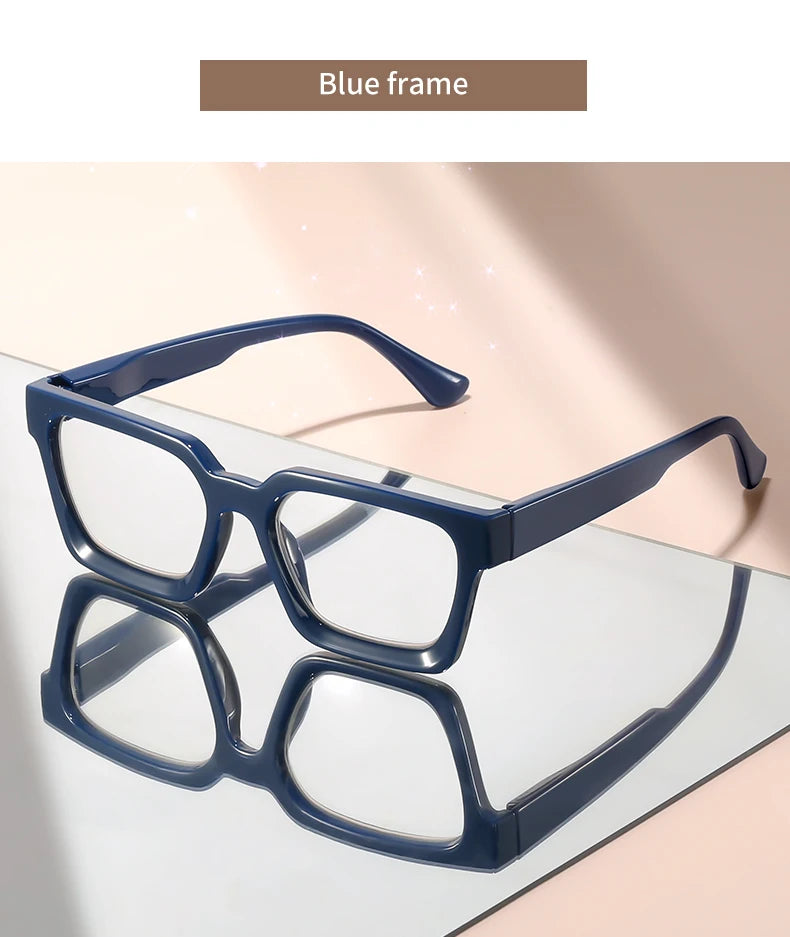 The small square frame reading glasses are classic, retro, simple and comfortable for daily wear. They are reading glasses