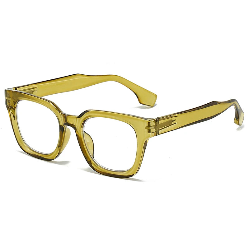 2024 New TR90 Rectangle Black Frame Reading Glasses Ultralight Anti Blue Light Presbyopic Glasses Eyewear Readers