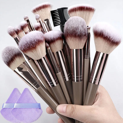 Professional 3-20Pcs Makeup Brush Set Super soft detail Blush highlighter Foundation Concealer Eyeshadow Brush Women Beauty Tool