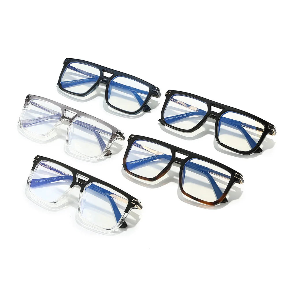 VICKI Mature Man's Double-barreled High-end TR Glasses - Customizable Prescription - Anti-blue Light Glasses Multifocal 84003