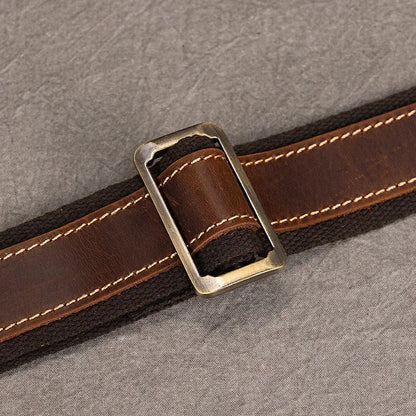 Luufan Men's Briefcase Genuine Leather A4 File Document Handbag Male Soft Cow Leather Laptop Shoulder Bag Business Computer Bag