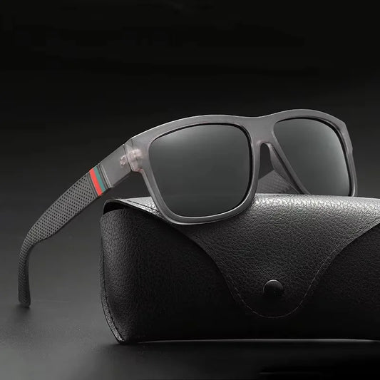 Square Frame Polarized Sunglasses For Men Outdoor Sports Cycling Driving Black Sun Glasses Fashion Classic Vintage Eyewear 2025