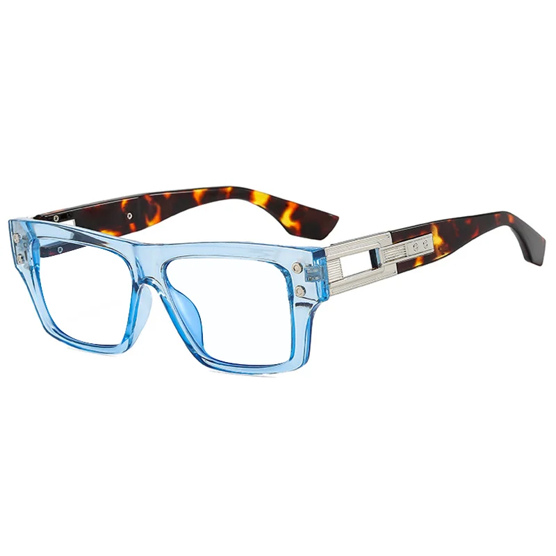 Thick Frame Anti Blue Light Reading Glasses Men Brand Design Square Finished Optical Presbyopic Glasses Customized Diopter