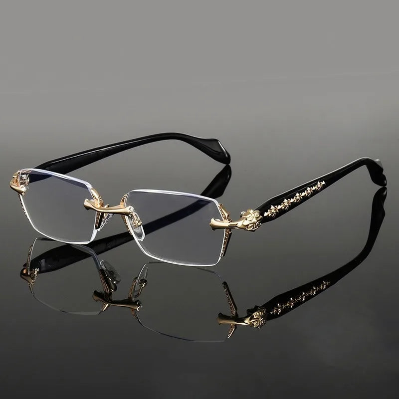 Men's High-definition Anti Blue Light Glasses - Retro Transparent Lens Full Frame Design Fashionable Unisex Glasses