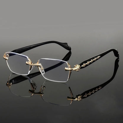 Men's High-definition Anti Blue Light Glasses - Retro Transparent Lens Full Frame Design Fashionable Unisex Glasses