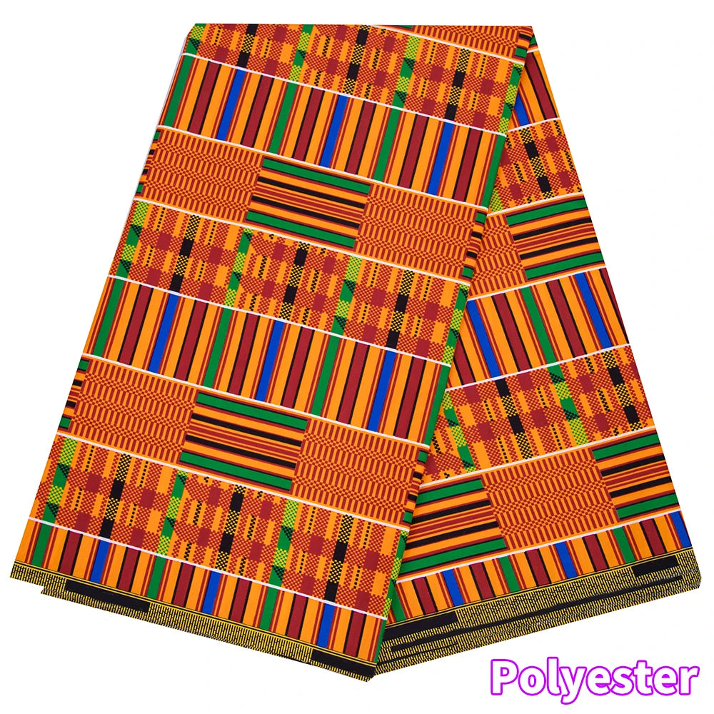 African Ankara Wax Fabric Patchwork Retro Style Double Prints Warp DIY Cloth Sewing Materials Africa Loincloth Polyester Tissu