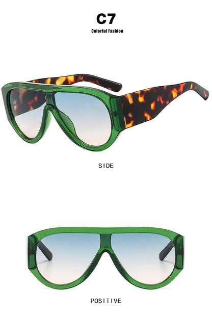 New Women's Men's Big Frame Sunglasses Fashion Retro Trend Sun Glasses Travel Street Photo Holiday Party Beach Eyewear