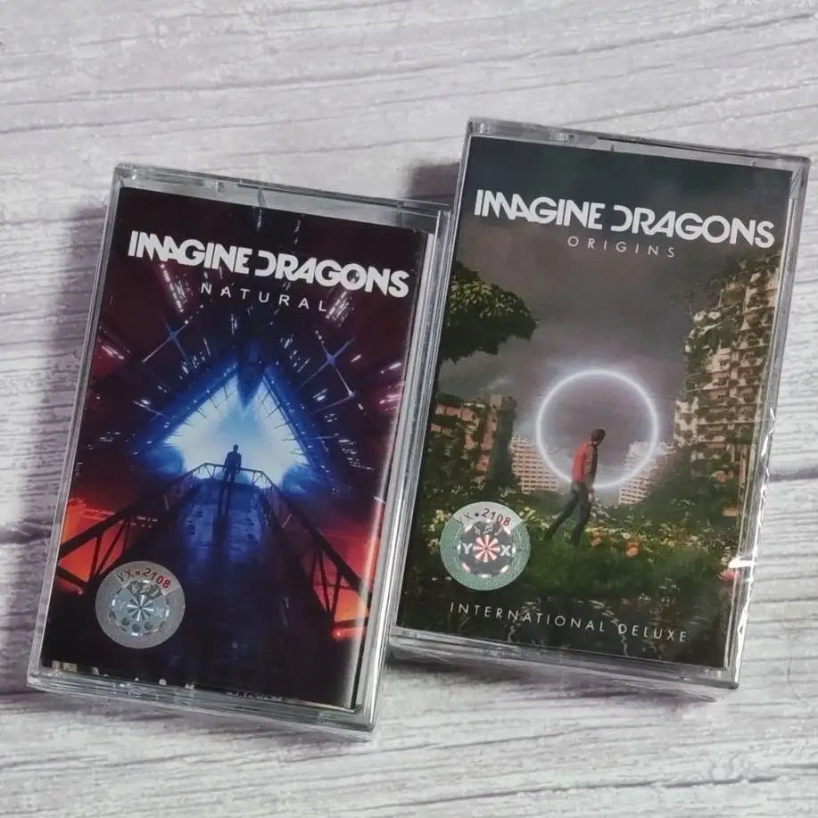 Classic Rock band Imagine Dragons Music Magnetic Tape NATURAL Album Cassettes Cosplay Soundtracks Box Car Recorder Walkman Tape