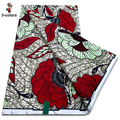 2025 Guaranteed Veritable Original African Wax Print Fabric Real Nigerian 100% Cotton Ankara Wax Fabric Soft Pagne Spuer Batik