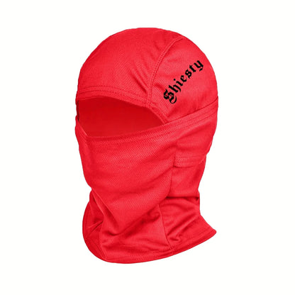 3pcs/2pcs/1pc English Letter Print Men's and Women's Balaclava Single Hole Full Face Neck Protection Mask Suitable for Outdoor