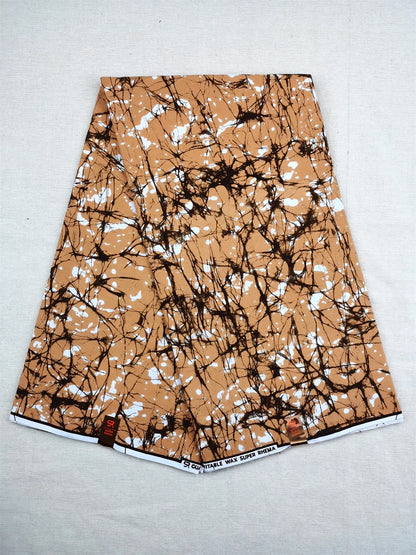 Ankara Fabric African Real Wax Print Fabric 100% Cotton High Quality 6 Yards African Fabric for Party Dress Nigeria