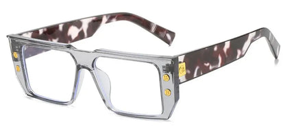 Fashion Ultralight Anti Blue Blocking Glasses Retro Women Grey Square Small Frame Prescription Eyewear Computer Reading Glasses