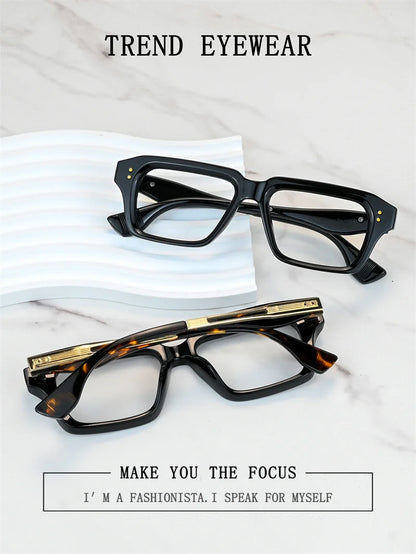 New Brand Design Square Alloy Frame Myopia Glasses Prescription Photochromic Anti Blue Light Women Shortsight Eyewear 0 to -6.00