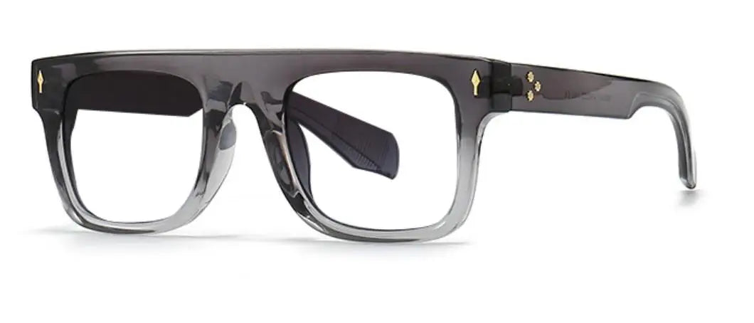 Luxury Square Frame Retro Reading Glasses Men Women Anti Blue Light Rice Nail Glasses Elegant Green Flat Top Computer Eyewear +2