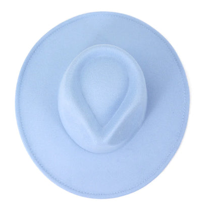 Women's Men's Fedora Hat Winter and Autumn Elegant Women's Gangster Trilby Felt Hamburg Church Jazz Hat 55-58CM Adjustable