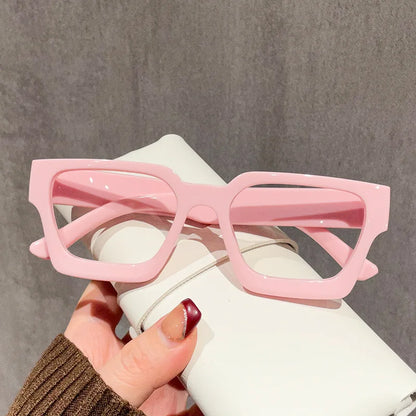 New Transparent Computer Glasses Frame Women Men Anti Blue Light Square Eyewear Blocking Glasses Optical Spectacle Eyeglass