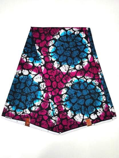 Ankara Fabric African Real Wax Print Fabric 100% Cotton High Quality 6 Yards African Fabric for Party Dress Nigeria