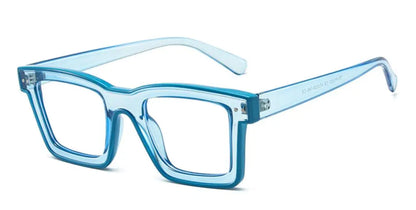 Retro Square Anti Blue Light Optical Glasses Frames Men Fashion Computer Prescription Eyeglasses Women TR90 Reading Glasses +2.5