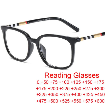 Anti Blue Light Women Square Reading Glasses Luxury Men Optical Computer Glasses Clear Lens Oversized Presbyopia Eyeglasses очки