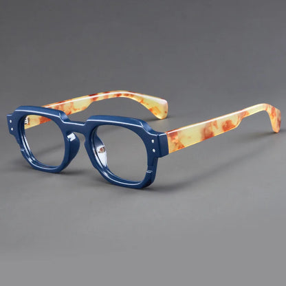 Korean Style Trendy Retro Square Irregular Glasses Frame Versatile Anti-Blue Light Glasses for Men and Women