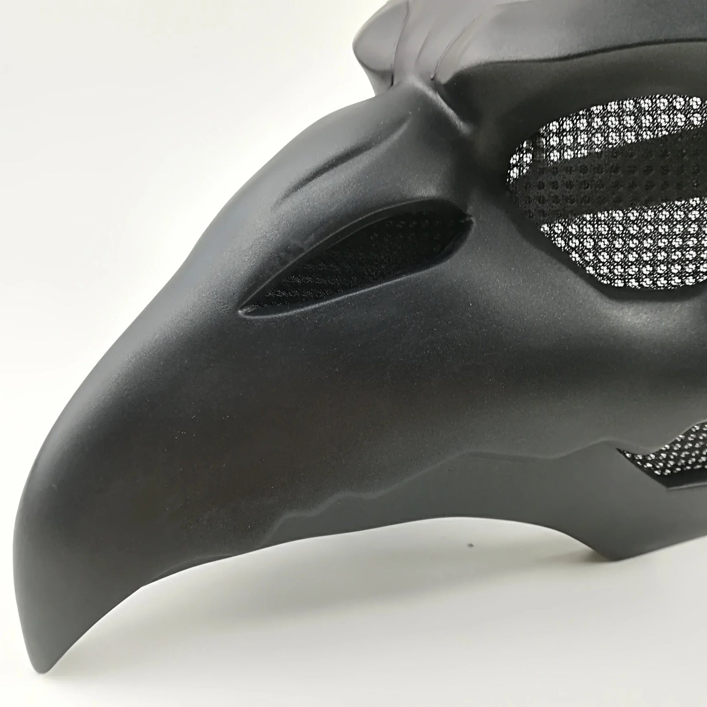 Punk Crow Mask Costume Reaper Nevermore Black Skin for Overwatch Plague Doctor Cosplay Masks Birds Long Nose LED Eyes Retro Rock