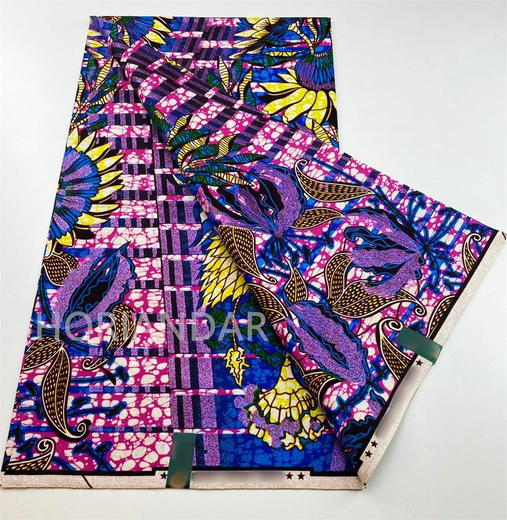 2026 Grand Super Original African Wax Fabric High Quality Nigerian Print Ankara Fabric For Sewing 6 Yard Women Dress 100% Cotton