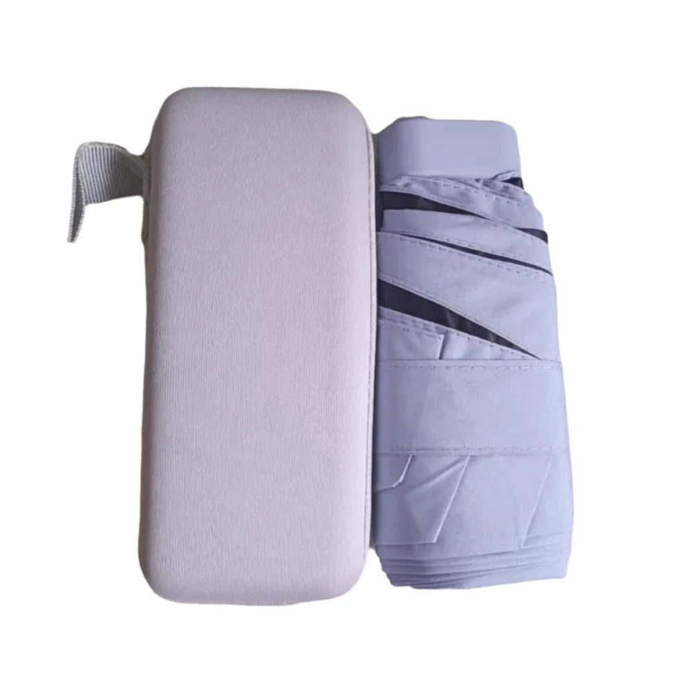 UV Protection Pocket Umbrella Waterproof Compact Mini Folding Umbrella Lightweight 50% UV Portable Travel Umbrella Couple