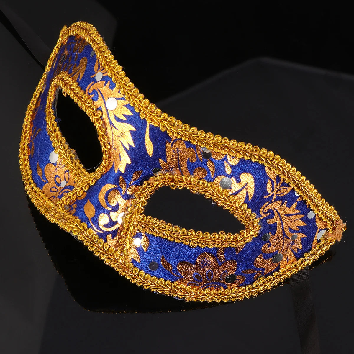 Men's Masquerade Mask Dark Blue Half Halloween Christmas Ball Prom Carnival Party Mask Venetian Costume Accessories