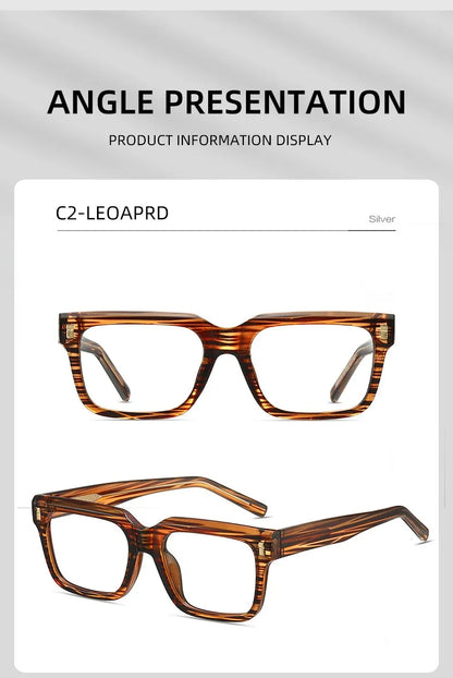 Anti Blue Light Computer Glasses Frame Men Trendy Fashionable Stylish Eyeglasses Classic Spectacles TR90 Eyeglasses for Man