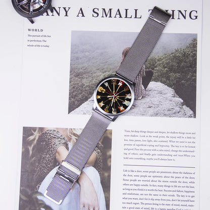 Logo Men's Watch Wife Musical Instrument Universal Watches Husband Family Pattern Guitar Clock Wristwatch DIY Dial