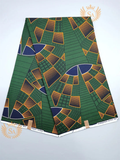 New 100% Cotton Original Real Wax Ankara Fabric 2021 African Print Fabric For Wedding Dress Tissue African Fabric Wax Fabric