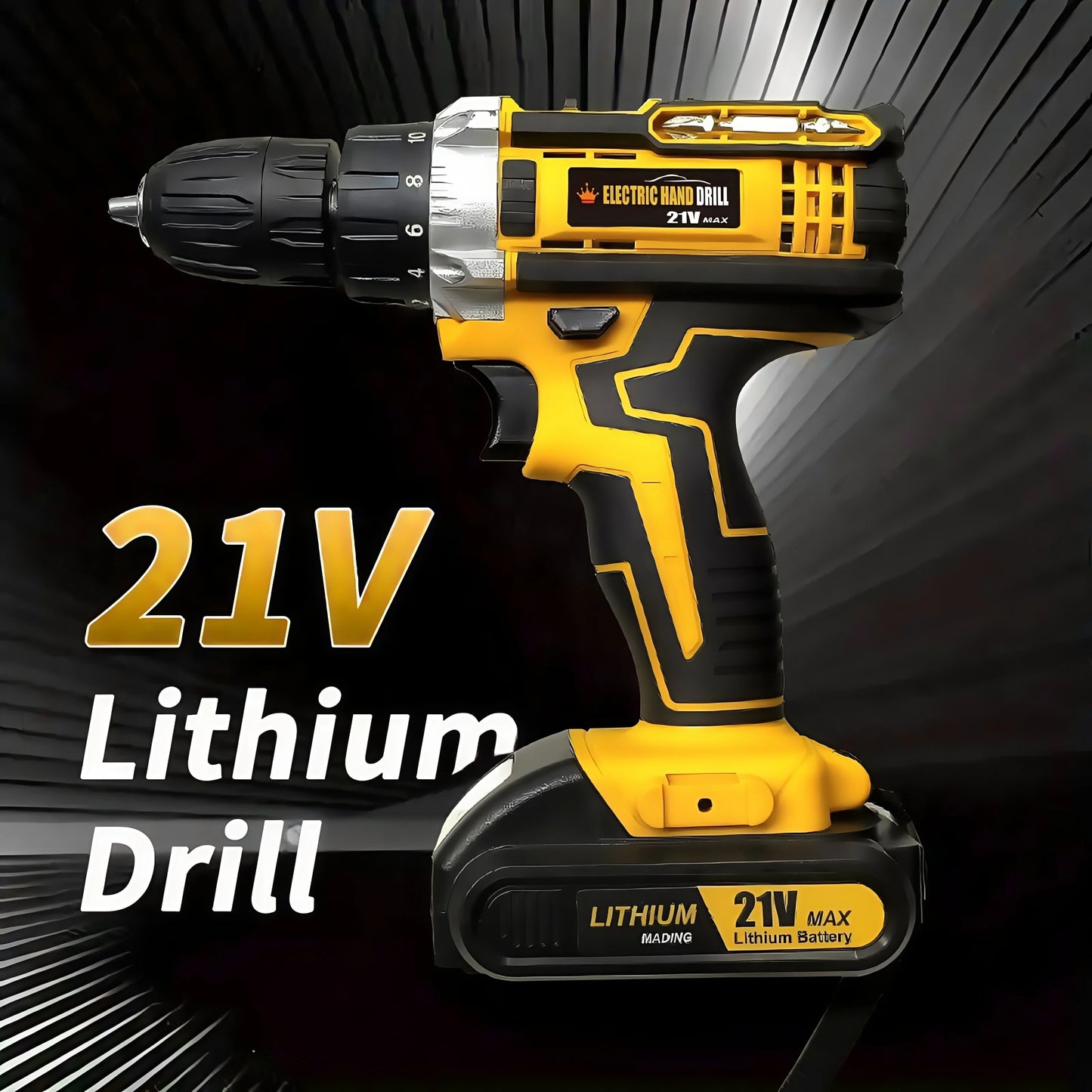 Lithium battery-powered screwdriver, electric screwdriver, electric hand drill, electric impact drill, combo set, home DIY kit